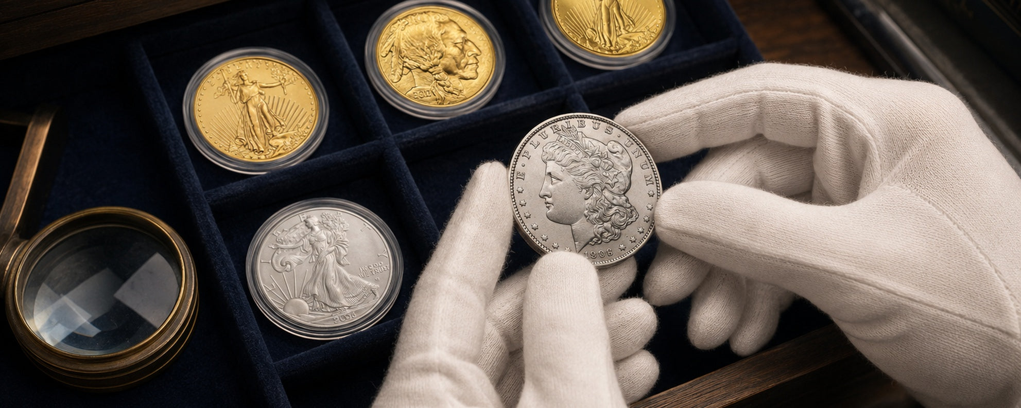 Rare coin authenticity inspection