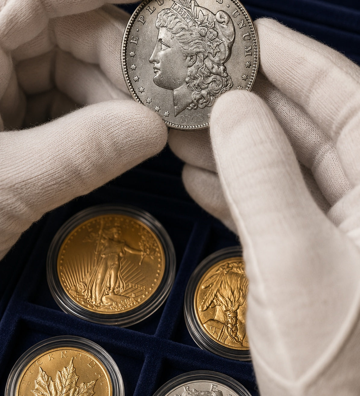 Rare coin authenticity inspection